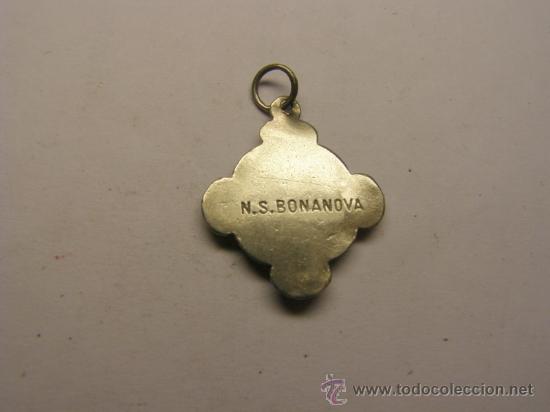 Antig&uuml;edades: Medalla religiosa Virgen de la Bonanova. - Foto 2