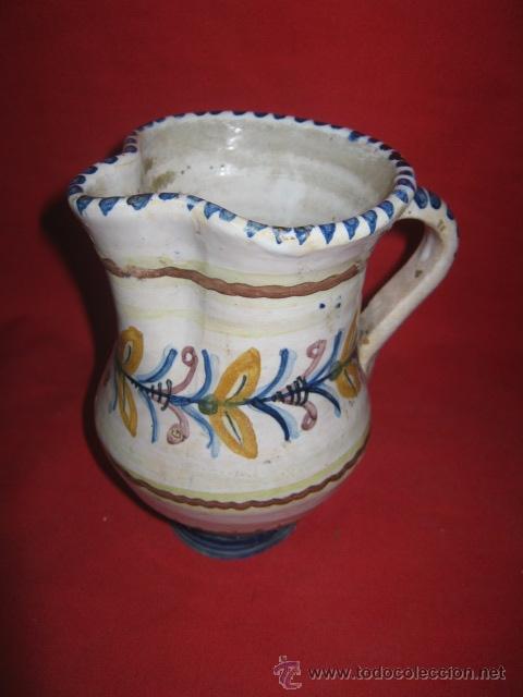 Antig&uuml;edades: Peque&ntilde;a jarra popular esmaltada. - Foto 1