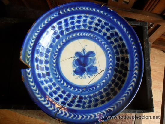 Antig&uuml;edades: PLATO DE MANISES  XIGLO XIX - Foto 1