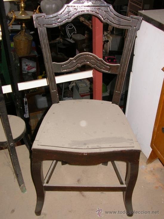 Antig&uuml;edades: Silla rara antigua como de mesa despacho - Foto 1