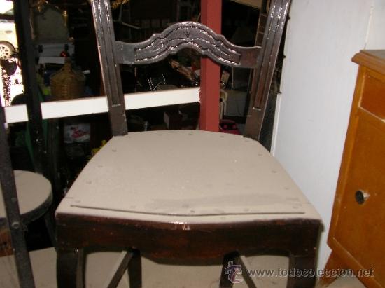 Antig&uuml;edades: Silla rara antigua como de mesa despacho - Foto 2