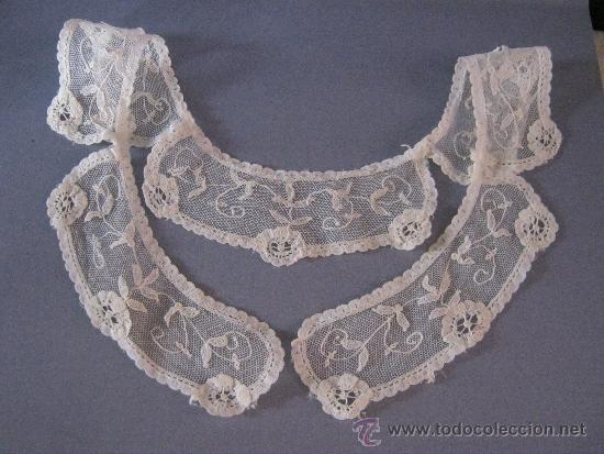 Antig&uuml;edades: ANTIGUO CUELLO DE ENCAJE PRINCESA S. XIX - Foto 1