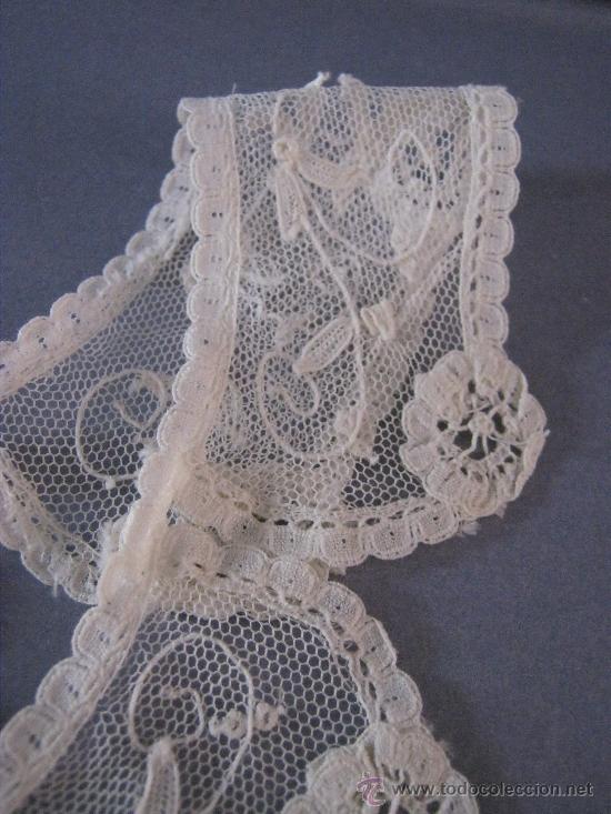 Antig&uuml;edades: ANTIGUO CUELLO DE ENCAJE PRINCESA S. XIX - Foto 2