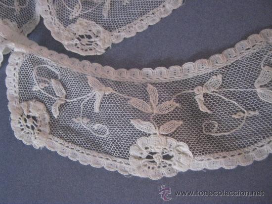 Antig&uuml;edades: ANTIGUO CUELLO DE ENCAJE PRINCESA S. XIX - Foto 4