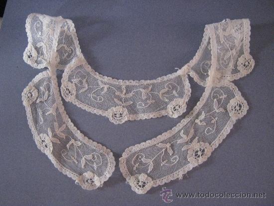 Antig&uuml;edades: ANTIGUO CUELLO DE ENCAJE PRINCESA S. XIX - Foto 5