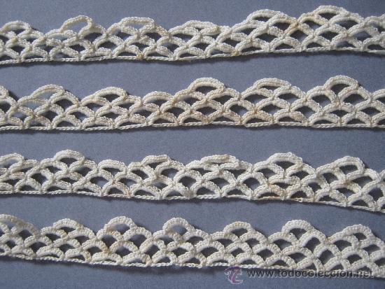 Antig&uuml;edades: ANTIGUO ENCAJE DE CROCHET   S. XIX - Foto 2