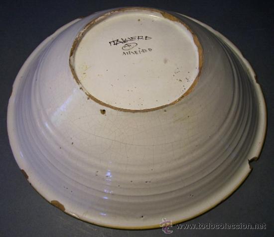 Antig&uuml;edades: CUENCO  CERAMICA  DE  TALAVERA - Foto 4