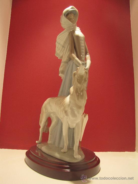 Antig&uuml;edades: DAMA CON GALGO  DE LLADRO REF.4594 - Foto 1