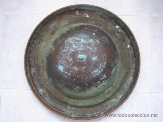 Antig&uuml;edades: Bracero antiguo en cobre 47 cm de diametro - Foto 6