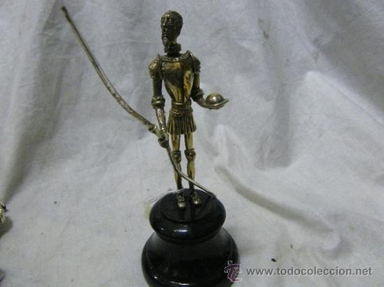 Antig&uuml;edades: DON QUIJOTE Y SANCHO PANZA EN PLATA - Foto 4