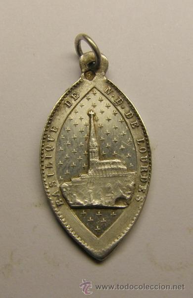 Antig&uuml;edades: Medalla religiosa de la Imaculada Concepci&oacute;n, Lourdes. - Foto 2