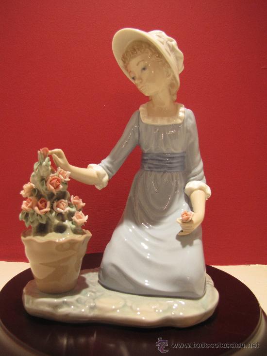 Antig&uuml;edades: FLORES A LA MACETA DE LLADRO REF.5028 - Foto 1