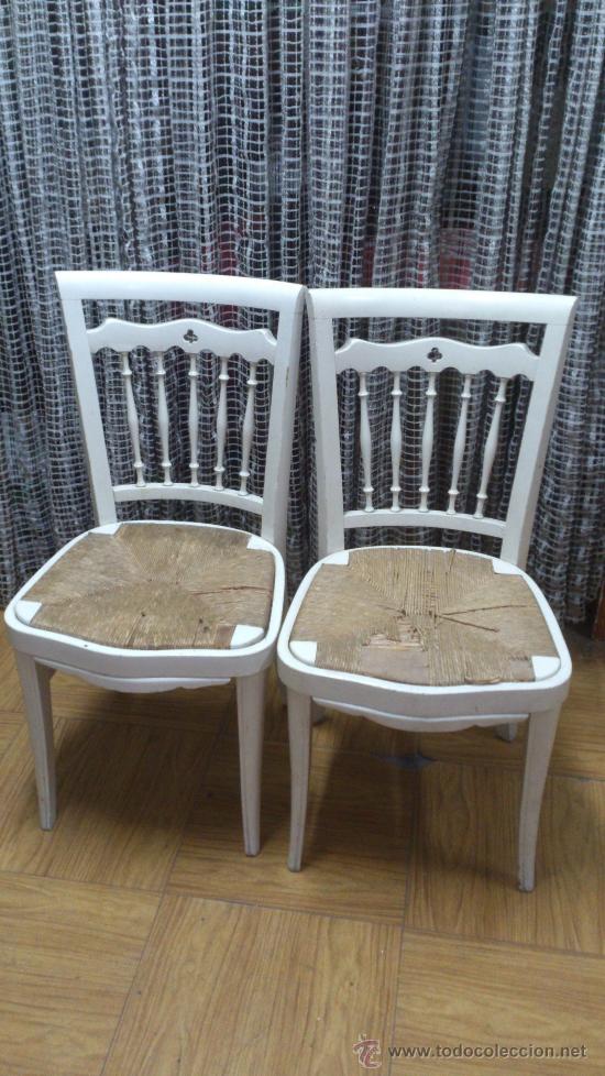 Antig&uuml;edades: PAREJA DE SILLAS ESPA&Ntilde;OLAS - Foto 1