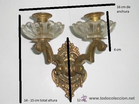 Antig&uuml;edades: Antiguo aplique de bronce. - Foto 4