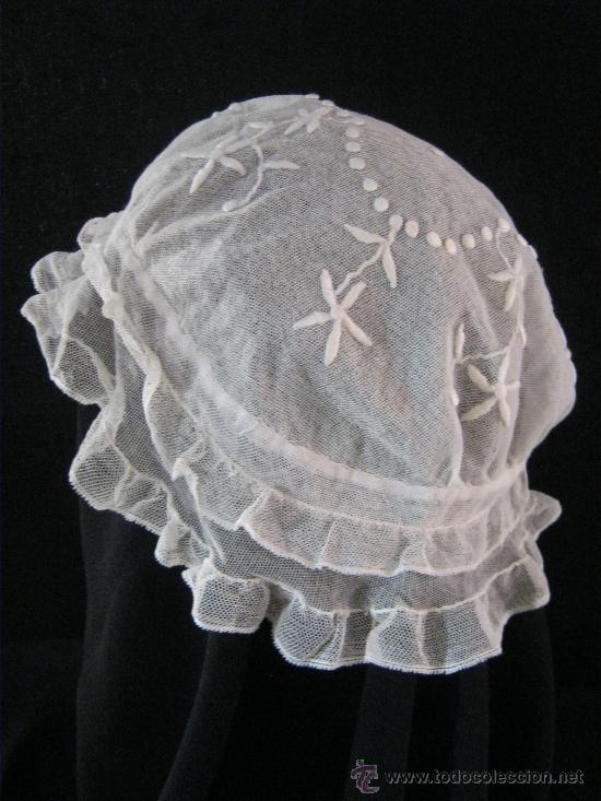 Antig&uuml;edades: ANTIGUO GORRO DE ENCAJE    S. XIX - Foto 5