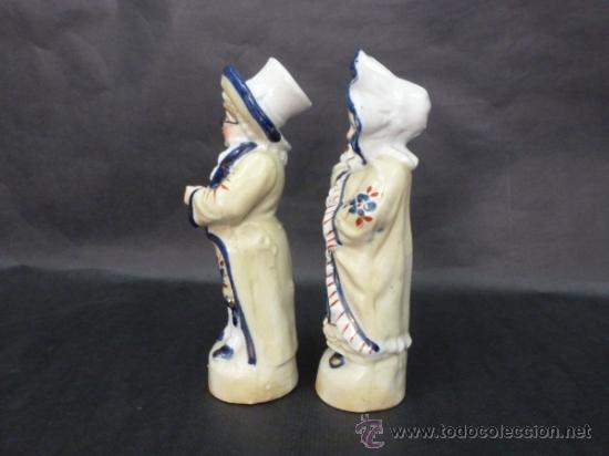 Antig&uuml;edades: PAREJA DE FIGURAS DE PORCELANA - Foto 5