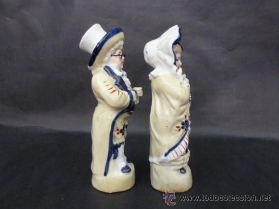 Antig&uuml;edades: PAREJA DE FIGURAS DE PORCELANA - Foto 4