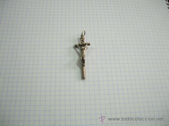 Antig&uuml;edades: Crucifijo de Plta  mide 5 cent de largo - Foto 1