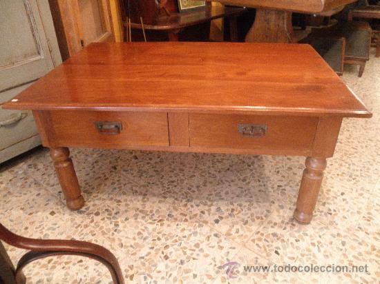 Antig&uuml;edades: MESA DE CENTRO ESCRITORIO INGL&Eacute;S CAOBA - Foto 1