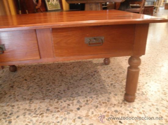 Antig&uuml;edades: MESA DE CENTRO ESCRITORIO INGL&Eacute;S CAOBA - Foto 3