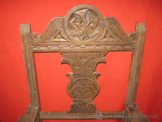 Antig&uuml;edades: Sill&oacute;n castellano para restaurar. - Foto 2