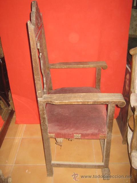 Antig&uuml;edades: Sill&oacute;n castellano para restaurar. - Foto 4