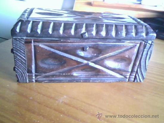 Antig&uuml;edades: COFRE DE MADERA, MIDE 20 x 9 x 9 cms - Foto 7