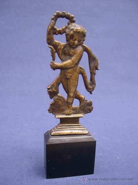 Antig&uuml;edades: Figura Apolo en bronce S.XVII - Foto 1