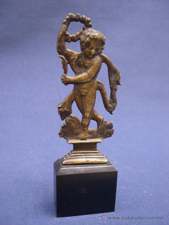 Antig&uuml;edades: Figura Apolo en bronce S.XVII - Foto 2