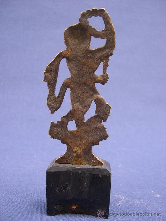 Antig&uuml;edades: Figura Apolo en bronce S.XVII - Foto 5