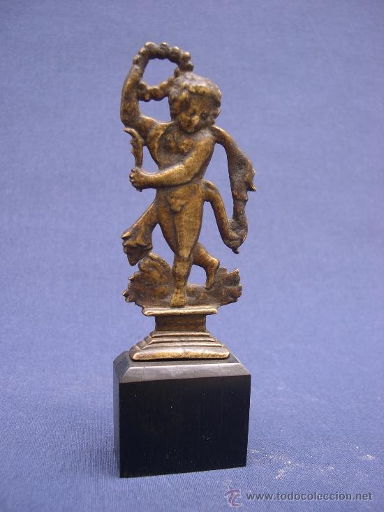 Antig&uuml;edades: Figura Apolo en bronce S.XVII - Foto 6