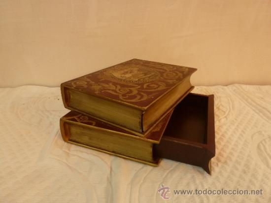 Antig&uuml;edades: caja secreta que aparenta ser dos libros - Foto 1