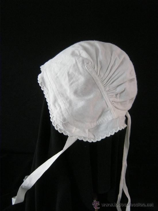 Antig&uuml;edades: ANTIGUO GORRO PARA SE&Ntilde;ORA  PPIO. S. XX - Foto 1