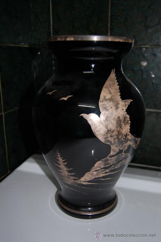 Antig&uuml;edades: jarron cristal negro chino - Foto 1