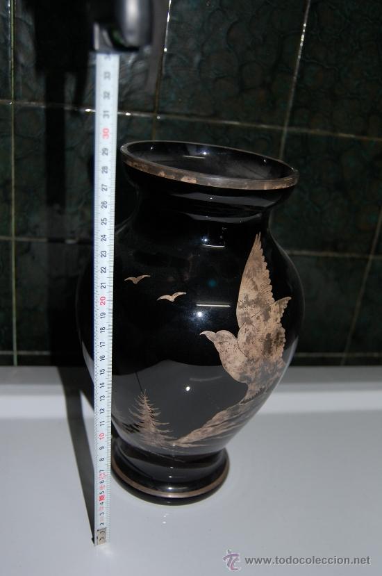 Antig&uuml;edades: jarron cristal negro chino - Foto 4