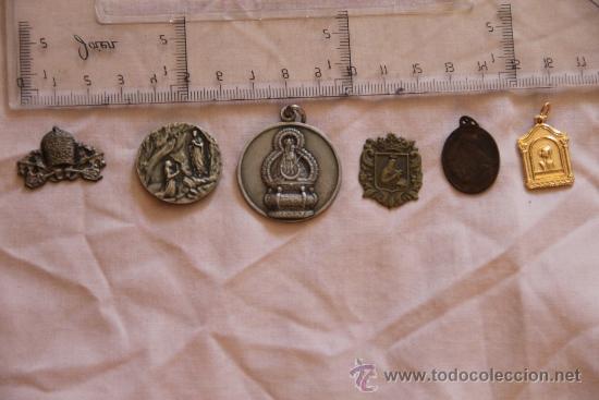 Antig&uuml;edades: lote de 5 medallas religiosas variadas - Foto 1