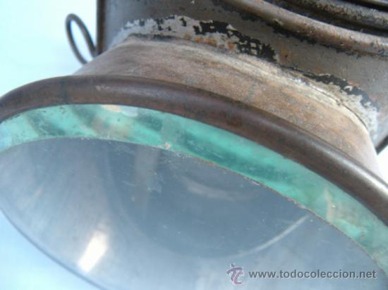 Antig&uuml;edades: ANTIGUO FAROL DE TREN BIRMINGHAM - Foto 3