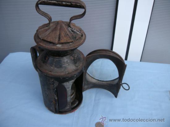 Antig&uuml;edades: ANTIGUO FAROL DE TREN BIRMINGHAM - Foto 6