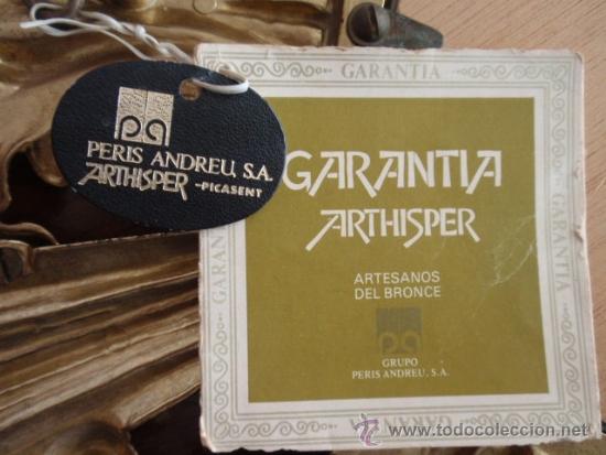 Antig&uuml;edades: Espejo de bronce en forma de sol de Peris Andreu - Foto 3