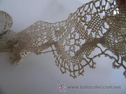 Antig&uuml;edades: Cinta - Tira - Cenefa - Puntilla --- Color Crudo-Tostado -- 160cm x 5,5cm
