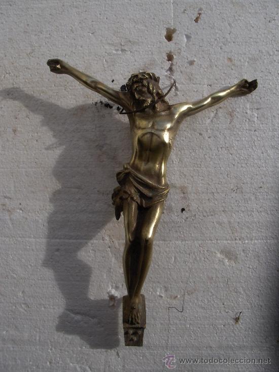 Antig&uuml;edades: cristo de bronce antiguo - Foto 1