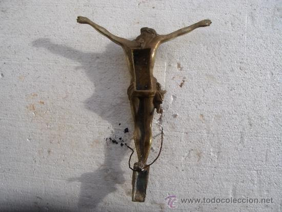 Antig&uuml;edades: cristo de bronce antiguo - Foto 2