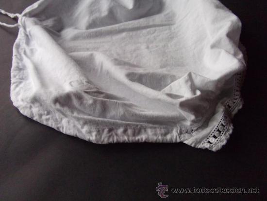 Antig&uuml;edades: gorro mujera blanco con bordado finales siglo XIX - Foto 3