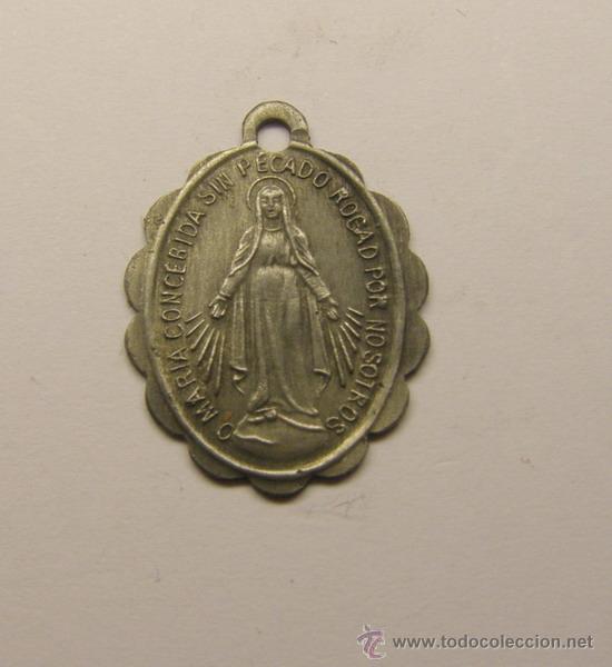 Antig&uuml;edades: Medalla religiosa Inmaculada Concepci&oacute;n. - Foto 1