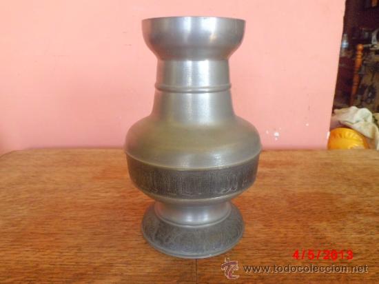 Antig&uuml;edades: JARRON DE PEWTER PURO - Foto 1