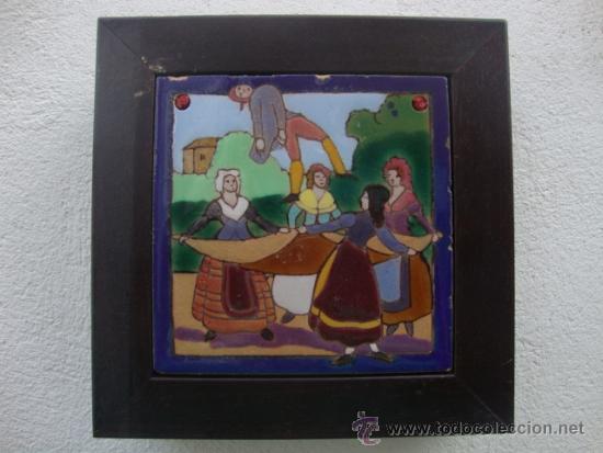 Antig&uuml;edades: Azulejo del quijote Mensaque - Foto 1