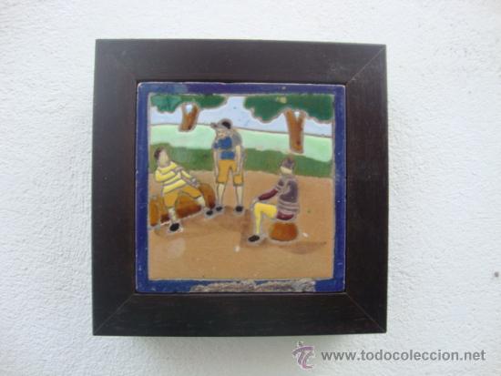 Antig&uuml;edades: Azulejo del Quijote Mensaque - Foto 1