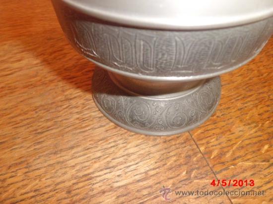 Antig&uuml;edades: JARRON DE PEWTER PURO - Foto 3