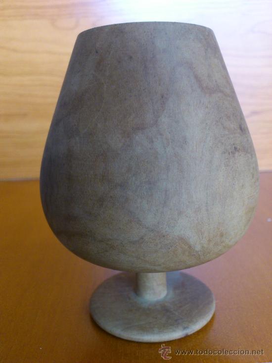 Antig&uuml;edades: Antigua copa de madera tallada - Foto 10