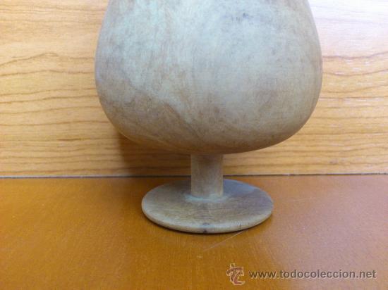 Antig&uuml;edades: Antigua copa de madera tallada - Foto 8